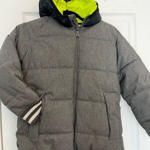 GAP Kids Gray and Black Puffer Jacket